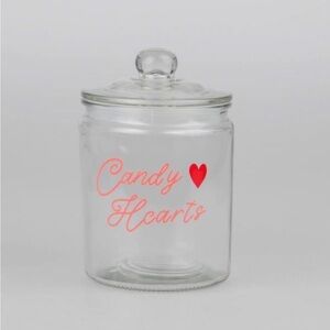 Target Glass Candy Jar with Heart Design